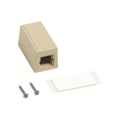 CommScope SMK1 Surface-Mount Box – Single Port, Cat5e/Cat6, Ivory (6467306000)